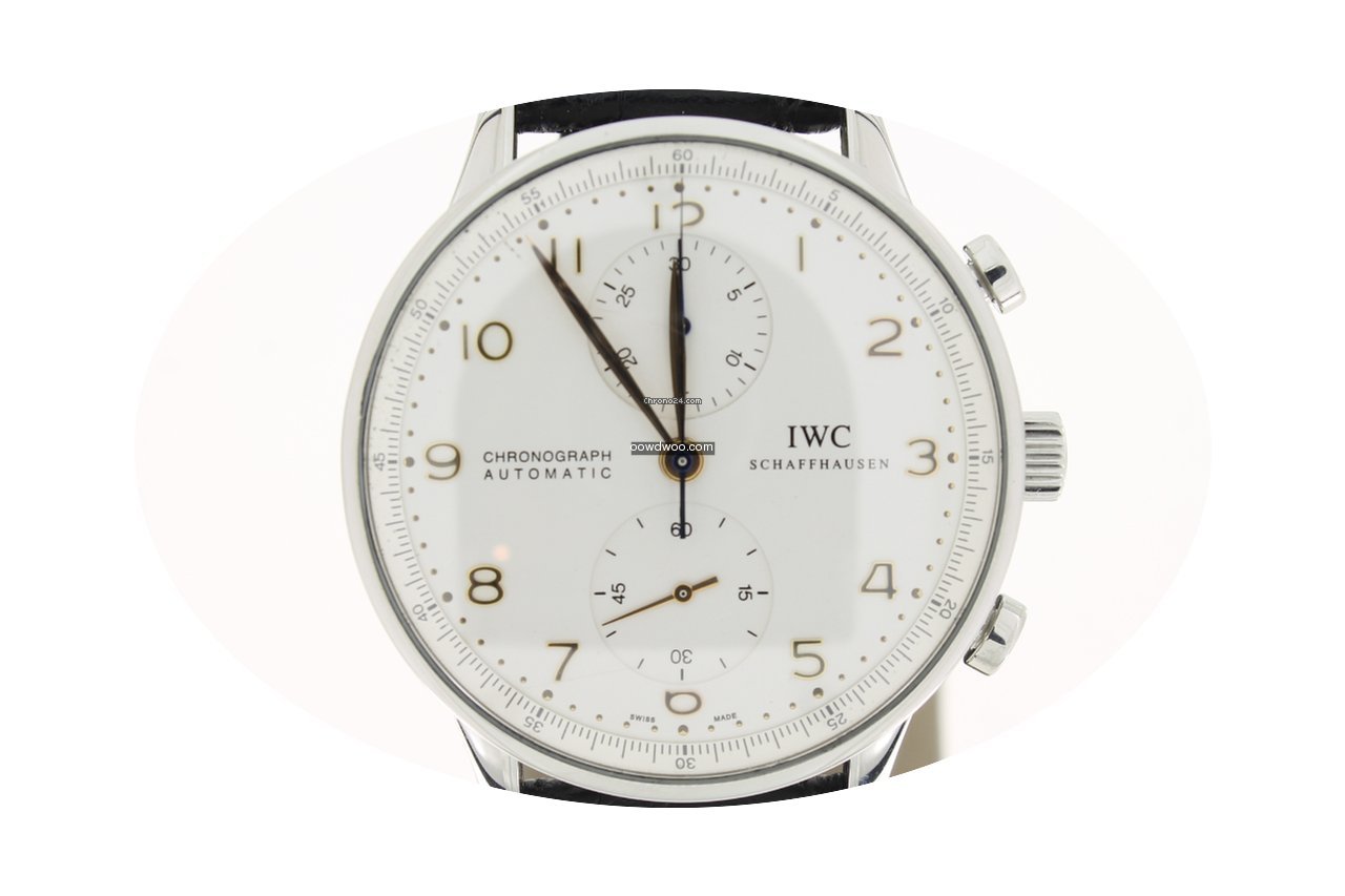 IWC Portuguese Chronograph Steel GoldHan...