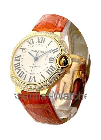 Cartier Ballon Bleu Mid Size with Diamon...