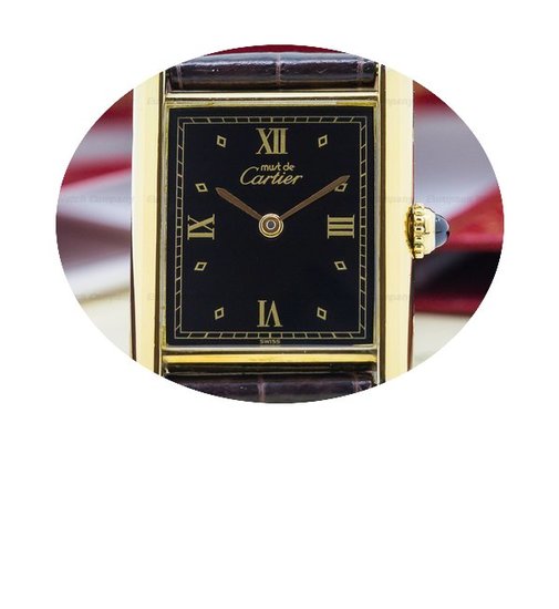 Cartier Tank Must de Cartier Vermeil Bla...