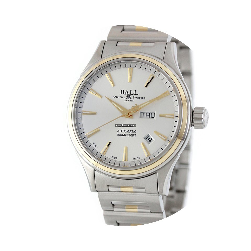 Ball Fireman Two Tone Silver Dial NM2110...