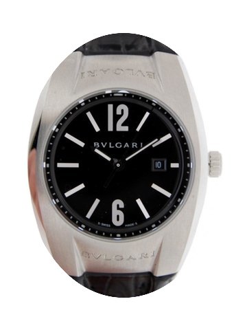 Bulgari Ergon Eg30s In Acciaio E Pelle...