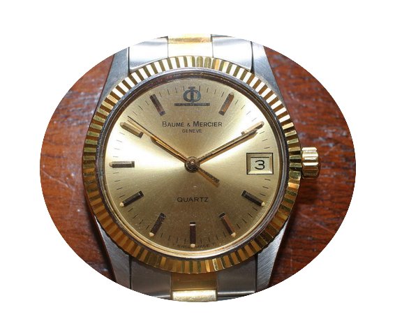 Baume & Mercier 5188 18K Gold Quartz...