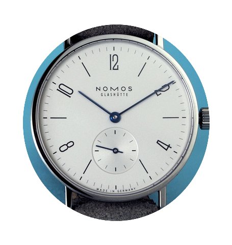 Nomos Glashütte Tangente 33 Saphirglasb...