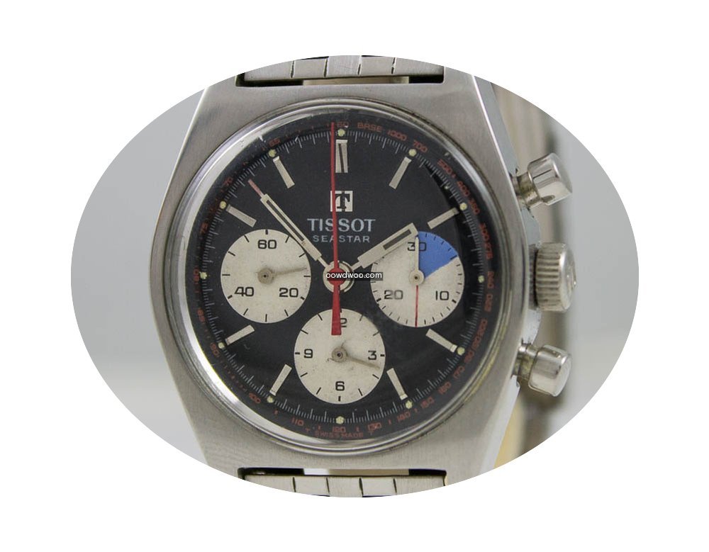 Tissot Seastar Steel 1970 Black Dial...