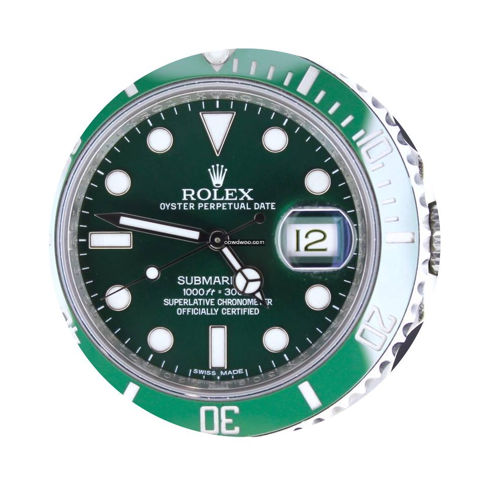 Rolex Submariner Steel Date Green 'Hulk'...