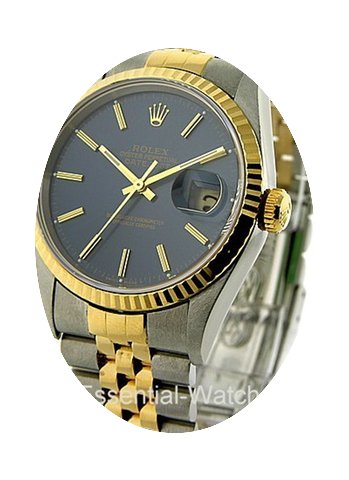Rolex Used Mens 2 Tone Datejust...
