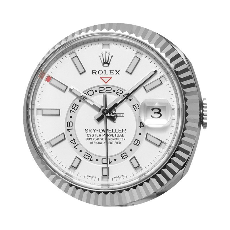 Rolex Sky-Dweller Stainless Steel and Wh...