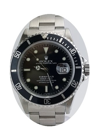 Rolex Submariner Stainless Steel Black D...
