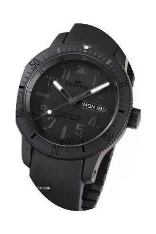 Fortis B-42 Black Black Day/Date...
