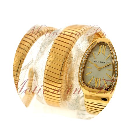 Bulgari Serpenti Tubogas, Silver Dial, D...