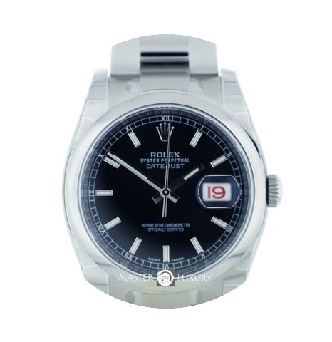 Rolex 116200 Datejust 36 Steel Black Dia...