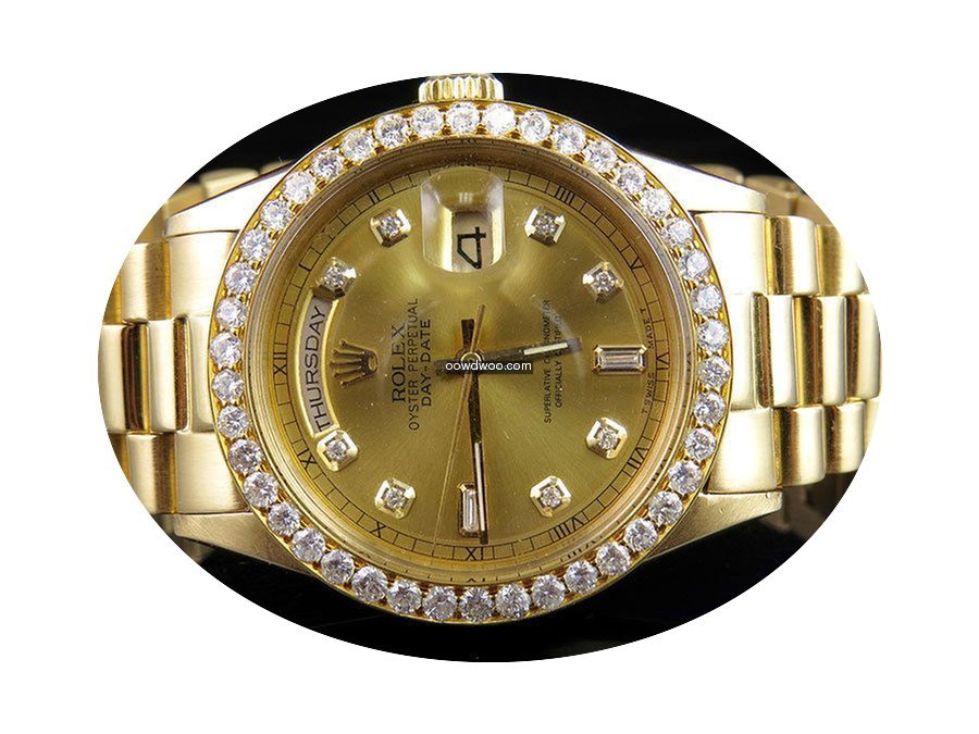 Rolex 18K Mens Yellow Gold Rolex Preside...
