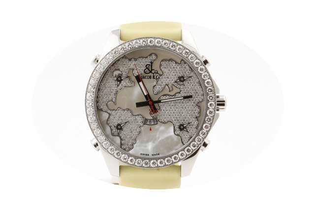 Jacob & Co. 5 Five Time Zone steel d...
