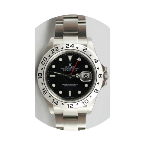Rolex Explorer II 16570 Black Face Perfe...