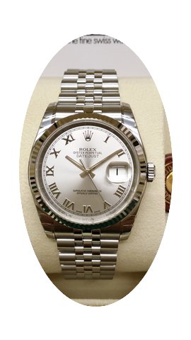 Rolex Datejust Rhodium Roman Dial White ...
