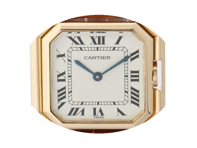 Cartier Octagonal Ceinture 18kt Gelbgold...