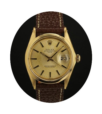 Rolex Date 1500 yellow gold 18k...