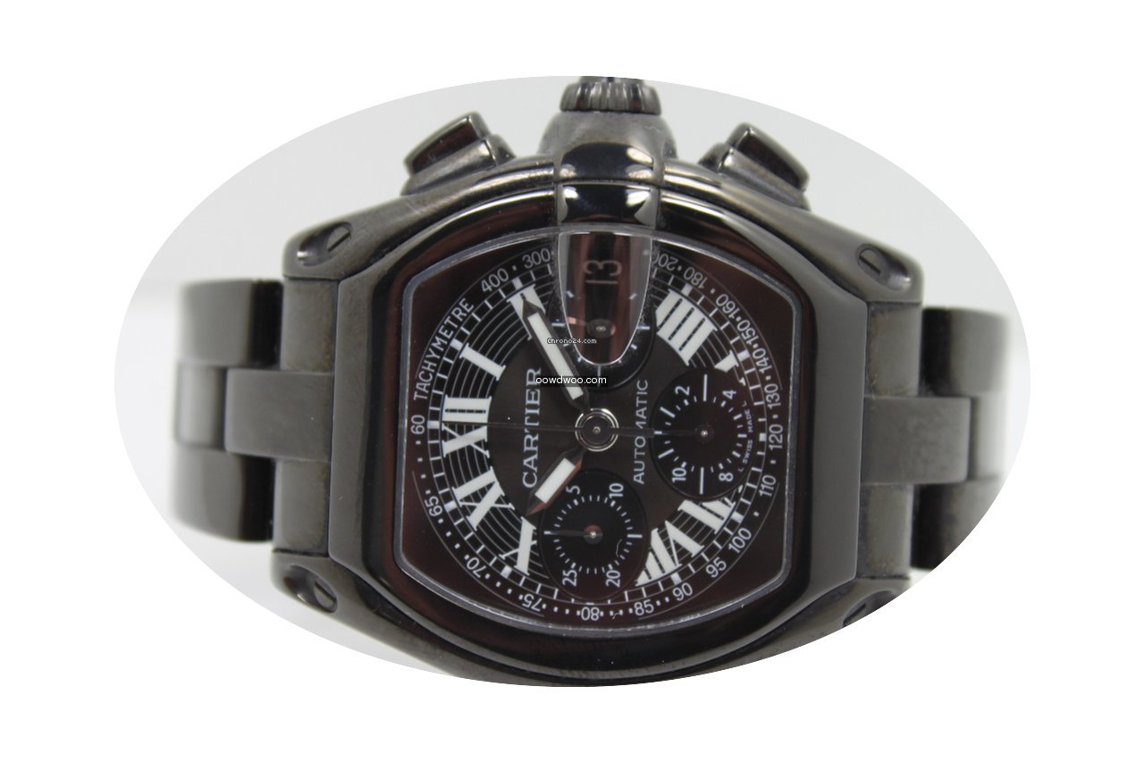 Cartier Roadster Chronograph DLC Coated...