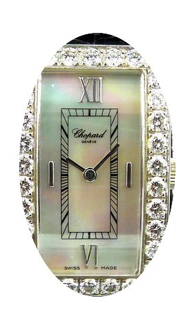 Chopard Rectangular Classic Diamond Stra...