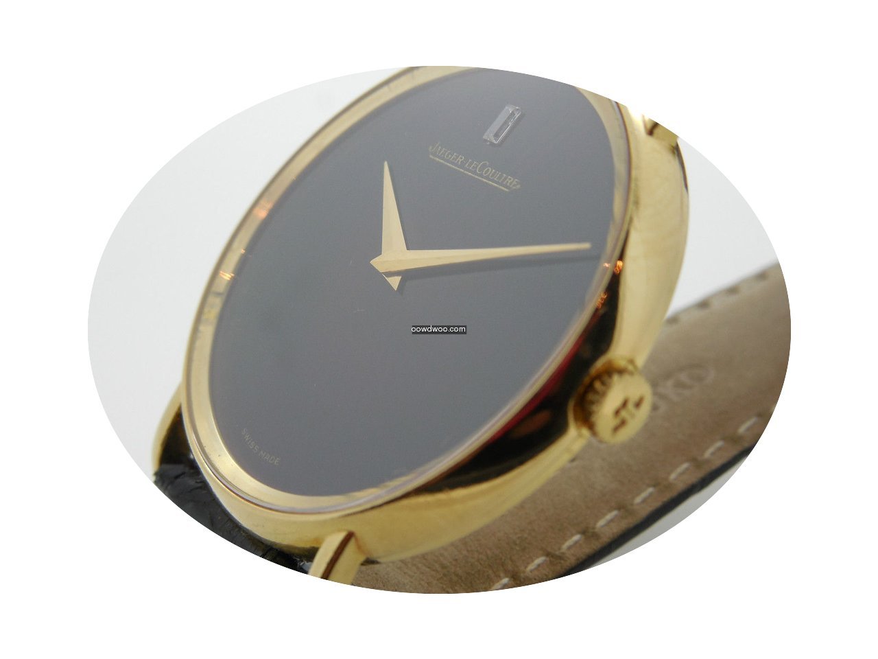 Jaeger-LeCoultre Onyx Dial 18K Gold...