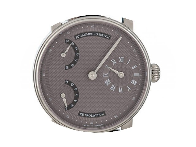 Schaumburg Watch Retrolateur Mocca Silbe...