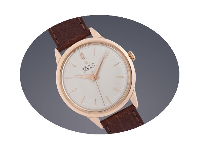 Zenith watch 18ct rose gold 'bumper' aut...