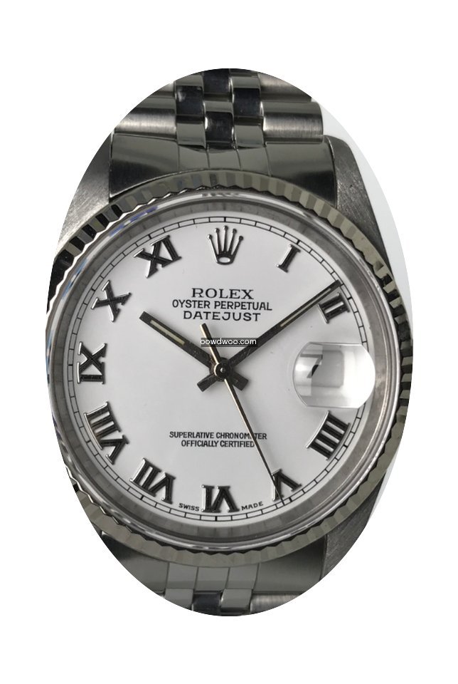 Rolex Datejust Acciaio Ref:16234 Quadran...