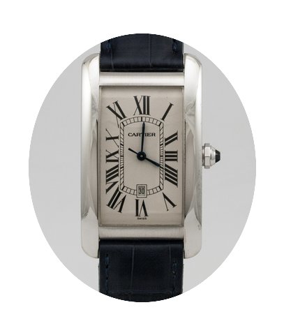 Cartier Tank American 18k White Gold...
