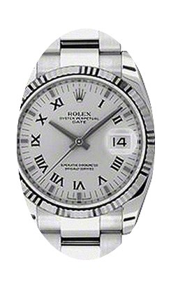 Rolex Oyster Perpetual 115234-SLVRFO 34m...