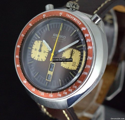 Seiko Bullhead Chronograph 6138-0040 Bro...