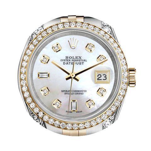 Rolex Stainless Steel And Gold 36 Mm Dat...