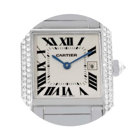 Cartier Tank Francaise Midsize 18k White...