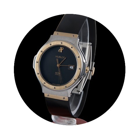 Hublot classic steel and gold medium siz...