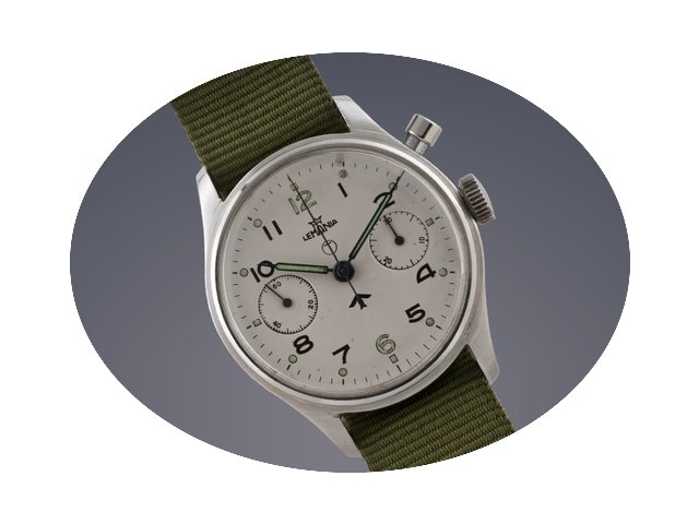 Lemania Royal Navy Military Chronograph...