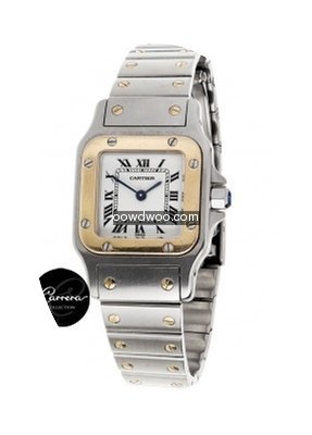 Cartier Santos Lady Gold and Steell...