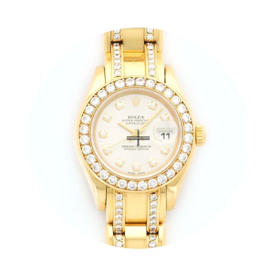 Rolex Pearlmaster Yellow Gold Diamond Wa...