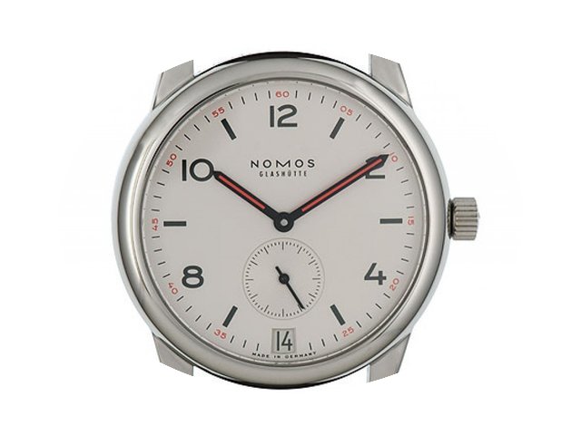 Nomos Glashütte Club Datum Stahl Handau...