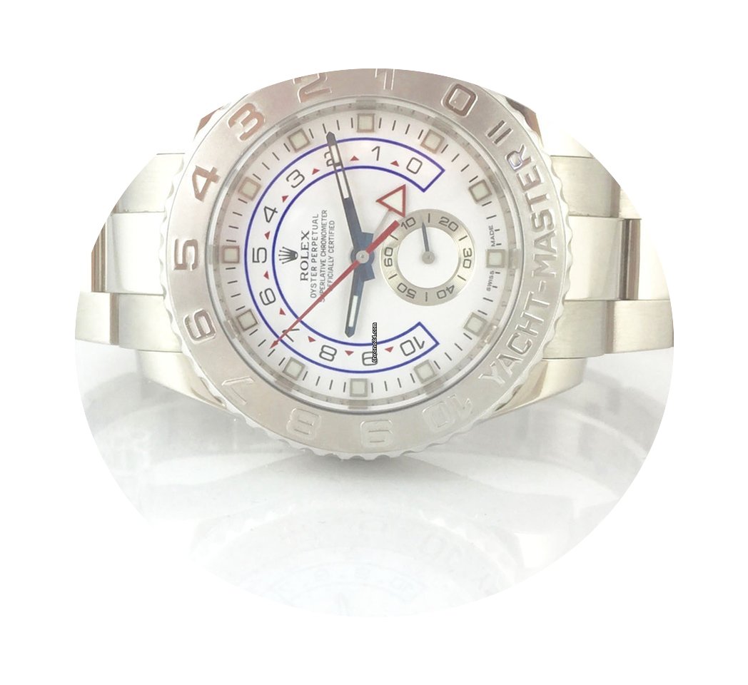 Rolex Yachtmaster II Regatta Weißgold 1...