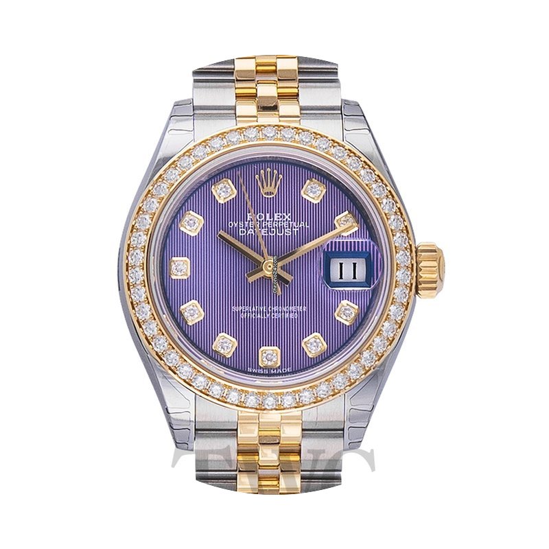 Rolex Lady Datejust Lavender Steel/18k Y...