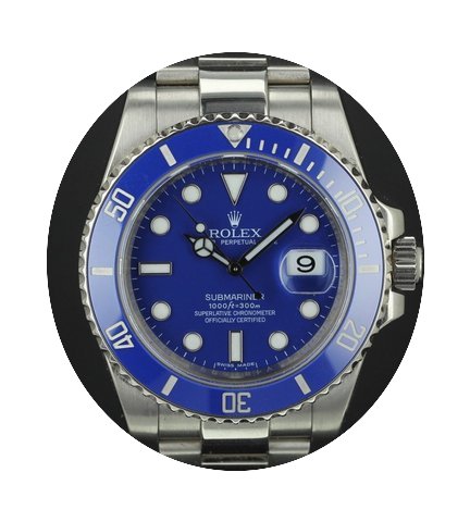 Rolex Submariner white gold 116619LB ful...