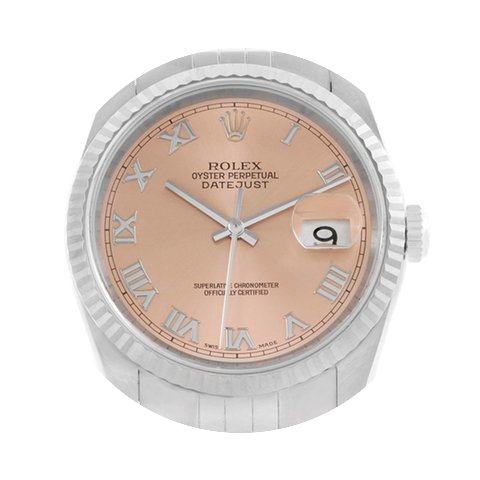 Rolex Datejust Steel 18k White Gold Salm...