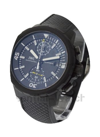 IWC Aquatimer Chronograph in Black Steel...