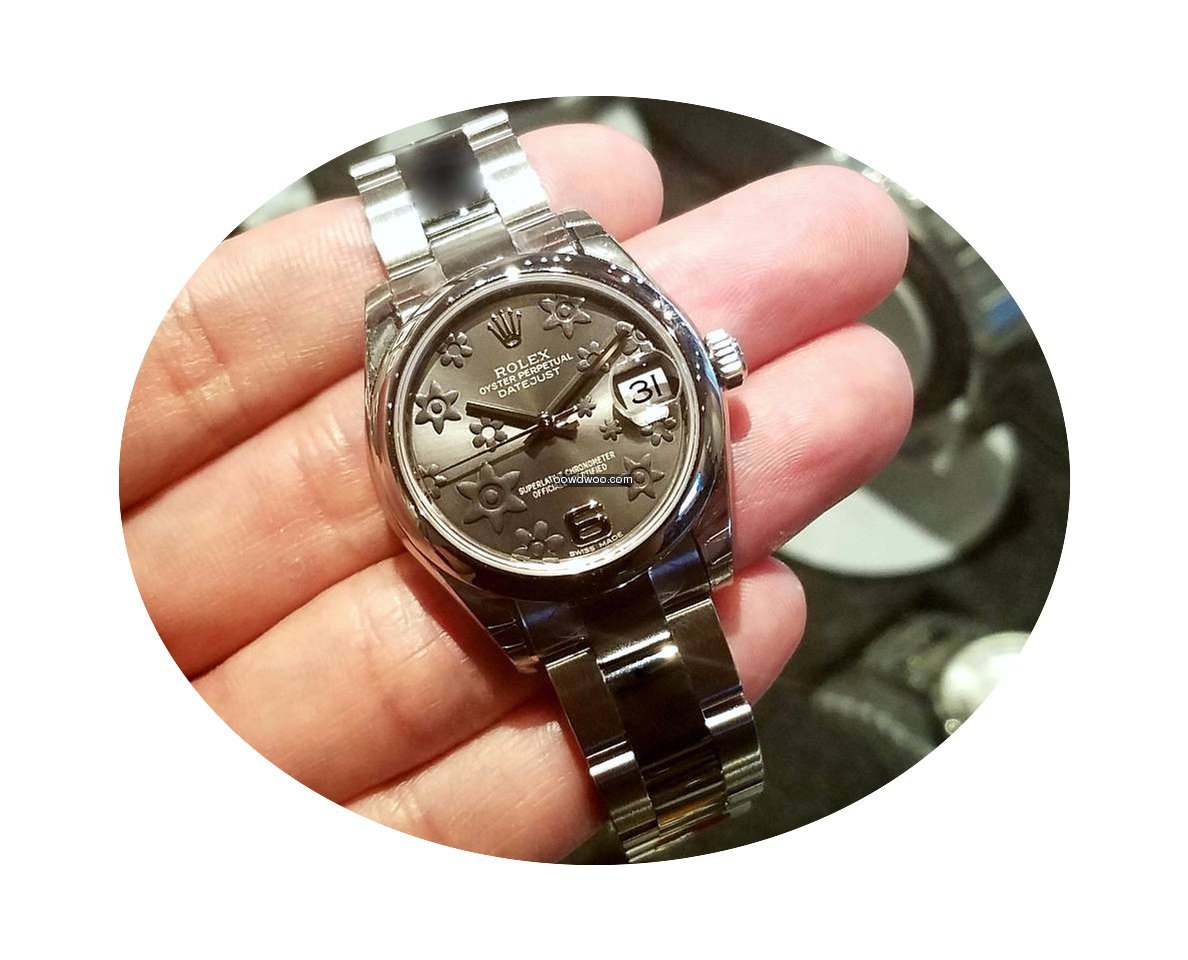 Rolex 178240 Rhodium Floral Motif Dial D...