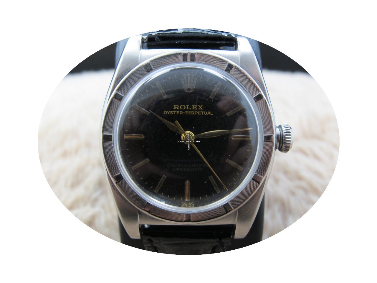 Rolex BUBBLEBACK 3372 with Glossy Tropic...