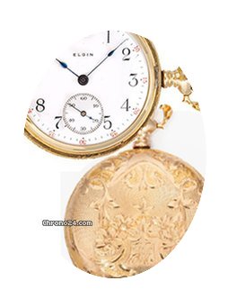 Elgin 14k Sold Gold Ornately Engraved La...