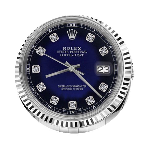 Rolex Ladies Rolex 31mm Datejust Blue Vi...