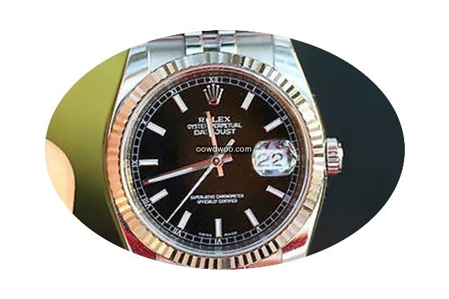 Rolex Mens Datejust 36mm Stainless Steel...