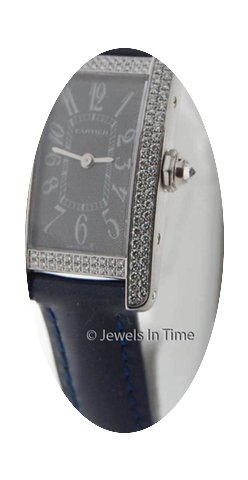 Cartier Tank Americaine 18K White Gold &...