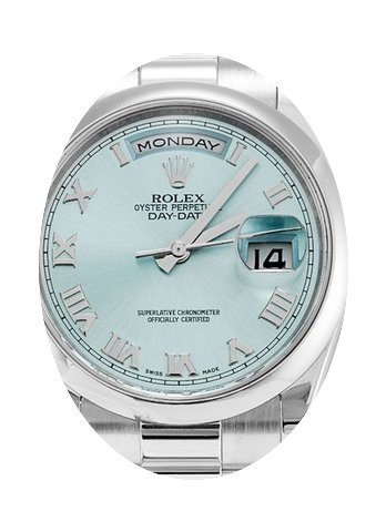 Rolex Day-Date 36 118206-BLURDP Ice Blue...