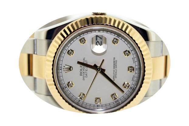 Rolex Datejust II 41MM 18K Gold Diamonds...